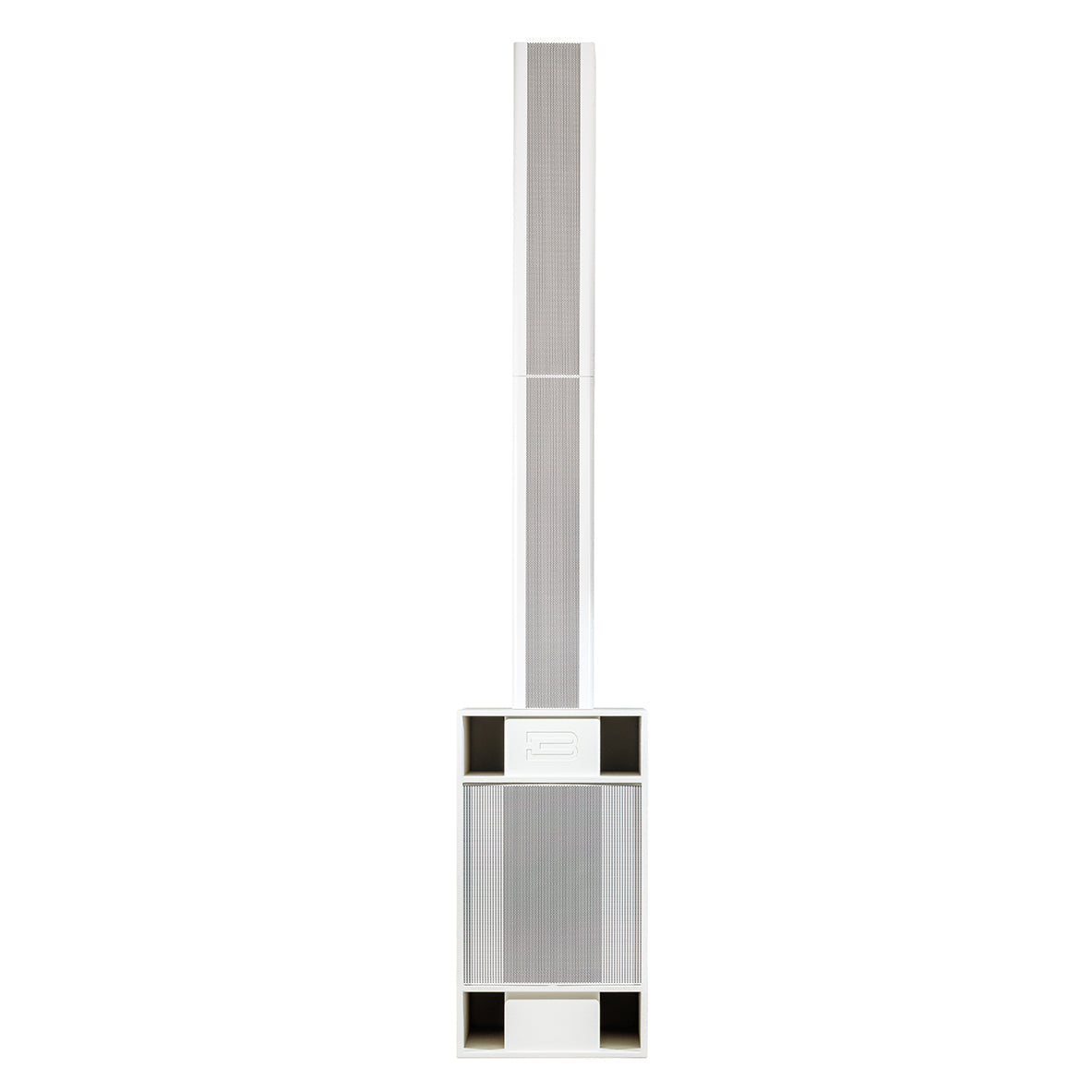 BASSBOSS Sublim8 Column PA Speaker wIth 18-inch Sub - White