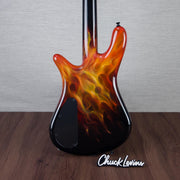 Spector USA Custom NS-2 Hot Rod Series Painted by Dan Lawrence Electric Bass Guitar - "Real Flame" - CHUCKSCLUSIVE - #1999