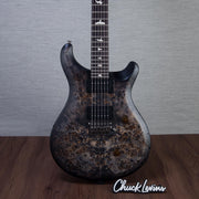 PRS S2 Custom 24 Poplar Burl Electric Guitar - Charcoal Burst - #S2089068