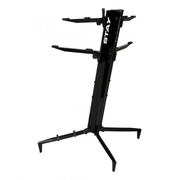 Stay Music Tower Series Double-Tier Keyboard Stand - Black