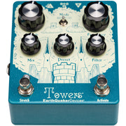 EarthQuaker Devices Towers Soundscape Generator Stereo Reverberant Filter Effects Pedal