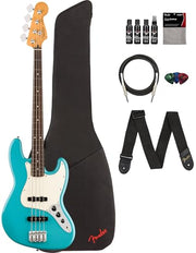 Fender Player II Jazz Bass - Aquatone Blue w/ Cleaning Kit