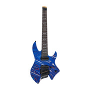 Sire Larry Carlton X6 Headless 7-String Electric Guitar - Blue Swirl