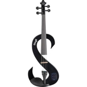 Stagg EVN 4/4 BK Silent Violin Set with Case - Black