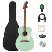 Fender California Standard Monterey E Acoustic-Electric Guitar - Surf Green w/ Gig Bag