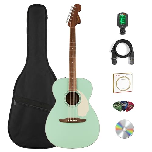 Fender California Standard Monterey E Acoustic-Electric Guitar - Surf Green w/ Gig Bag