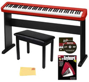 Casio CDP-S160 88-Key Compact Digital Piano - Red w/ CS-46 Stand