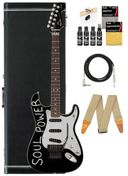 Fender Tom Morello Stratocaster - Black w/ Guitar Cleaning Kit