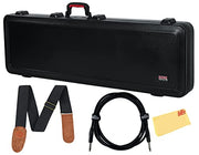 Gator GTSA-GTRBASS ATA Molded Polyethylene Case for Bass Guitars w/ Strap