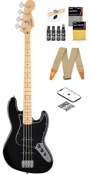 Fender Standard Jazz Bass - Black w/ Guitar Cleaning Kit