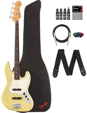Fender Player II Jazz Bass - Hialeah Yellow w/ Cleaning Kit