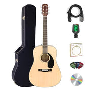 Fender CD-60S Solid Top Dreadnought Acoustic Guitar - Natural w/ Hard Case