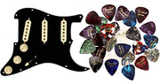 Fender Custom Shop Texas Special SSS Pre-Wired Stratocaster Pickguard - Black w/ Picks