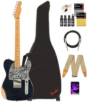 Fender Brad Paisley Esquire - Black Sparkle w/ Guitar Cleaning Kit