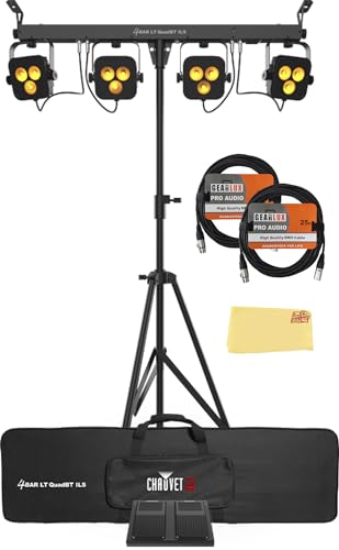 Chauvet 4BAR LT QuadBT ILS w/ DMX Cables