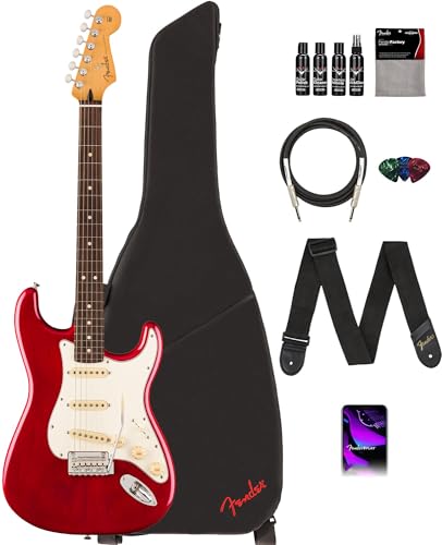 Fender Player II Stratocaster - Transparent Cherry Burst w/ Cleaning Kit
