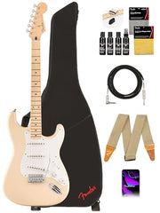 Fender Jimmie Vaughan Tex Mex Stratocaster - Olympic White w/ Guitar Cleaning Kit