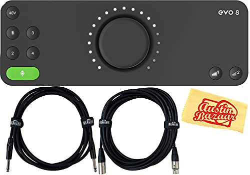 Audient EVO 8 4-In 4-Out USB Audio Interface w/ 2 Cables