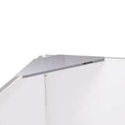 ProX XF-4X3048W MK2 Four Panel Collapse and Go DJ Facade with White Frame and Carry Bag