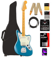 Fender American Professional Classic Jaguar - Faded Lake Placid Blue w/ Cleaning Kit