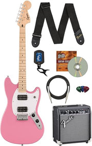 Fender Squier Sonic Mustang - Flash Pink w/ Frontman 10G Amplifier