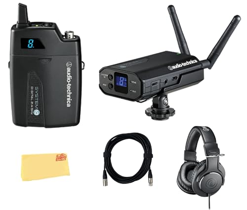 Audio-Technica ATW-1701 System 10 Camera-Mount Wireless Body-Pack System w/ Headphones