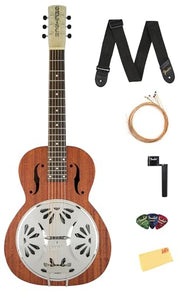 Gretsch G9210 Boxcar Square-Neck Acoustic Resonator Guitar - Natural w/ Strap