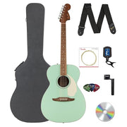 Fender California Standard Monterey E Acoustic-Electric Guitar - Surf Green w/ Hard Case