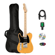 Fender Squier Affinity Telecaster, Left Handed - Butterscotch Blonde w/ Gig Bag