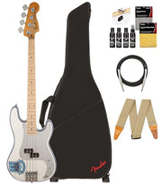 Fender Steve Harris Precision Bass - Olympic White w/ Guitar Cleaning Kit