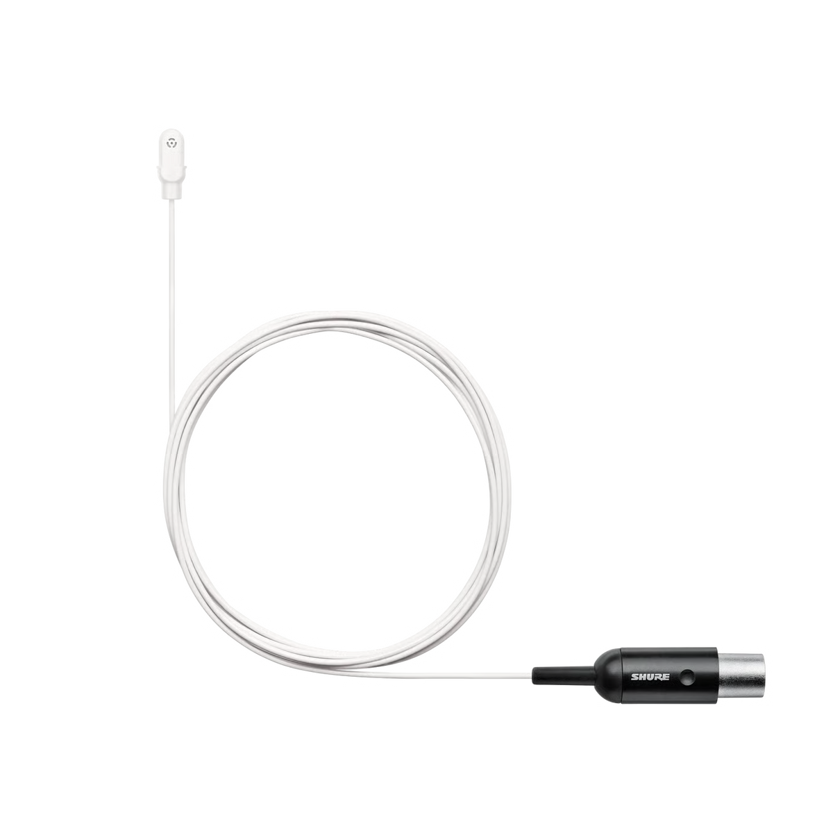 Shure DL4W/O-MTQG-A Omnidirectional Miniature Lavalier Microphone for Bodypack Transmitters - White
