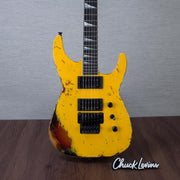 Jackson Custom Shop USA Special Edition Soloist Electric Guitar - Taxi Cab Yellow - #J11313