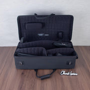 Marcus Bonna Carbon Fiber Quad Case for Alto and Soprano Saxophone, Flute, and Clarinet - Black