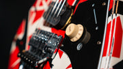 EVH Striped Series Frankie Relic Electric Guitar - Red with Black Stripes