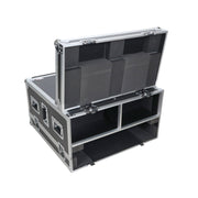 ProX XS-YDM7COMPACTEXDHW ATA Digital Audio Mixer Flight Case for Yamaha DM7 Compact Expansion Console with Doghouse compartment and Caster wheels