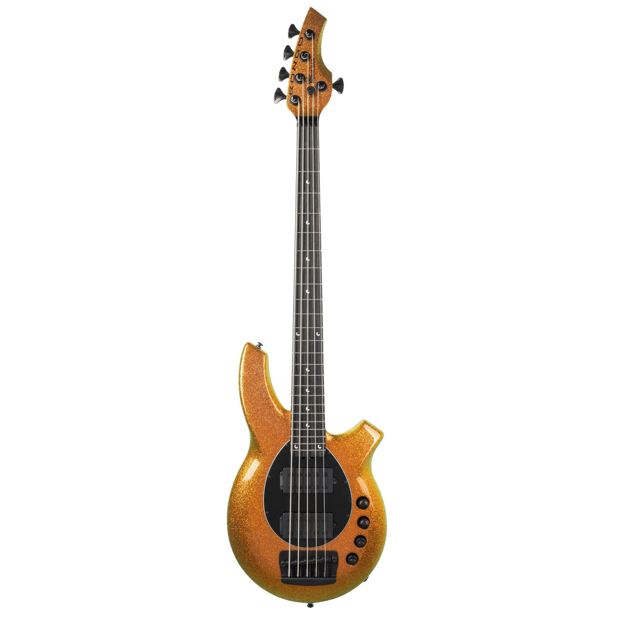 Ernie Ball Music Man Bongo 5 5-String Electric Bass Guitar, Ebony Fingerbaord - Goldbar