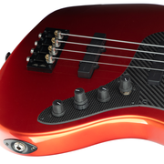 Brubaker JXB-4 Standard Bass Guitar - Tangerine Metallic