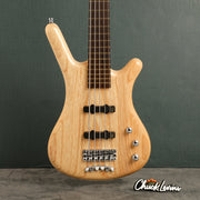 Warwick Teambuilt Pro Series Corvette Ash 5-String Electric Bass Guitar - Natural Transparent Satin