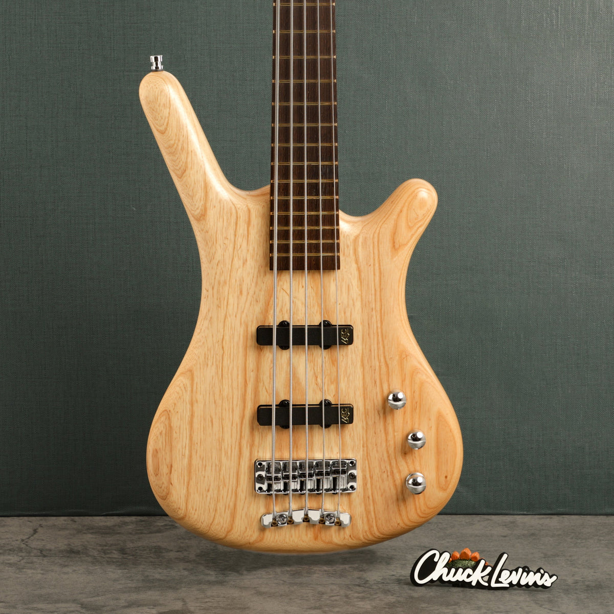 Warwick Teambuilt Pro Series Corvette Ash 5-String Electric Bass Guitar - Natural Transparent Satin