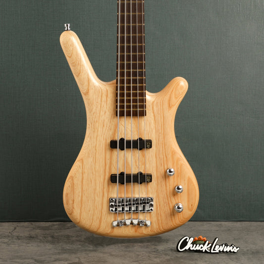 Warwick Teambuilt Pro Series Corvette Ash 5-String Electric Bass Guitar - Natural Transparent Satin