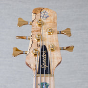 Spector USA Custom NS-5 5-String Electric Bass Guitar - Chestnut Natural - #2224