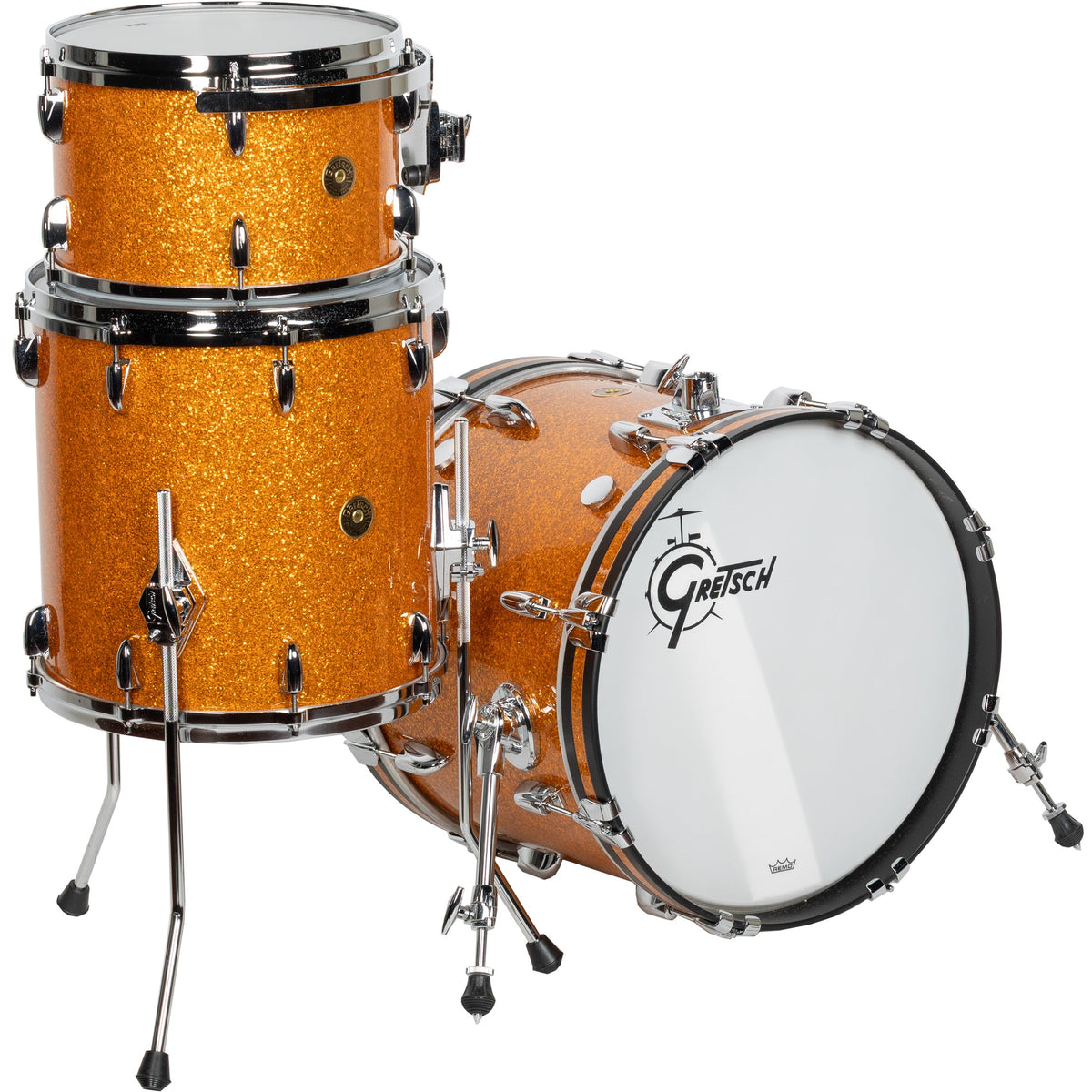 Gretsch USA Custom 3-Piece Shell Kit - Gold Glass