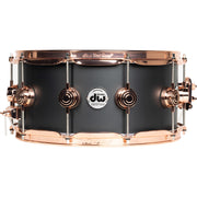 Drum Workshop Collectors Series 6.5x14 Snare Drum - Black Hard Satin