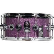 Drum Workshop Collectors Series Walnut 6.5x14 Snare Drum - Purple Glass
