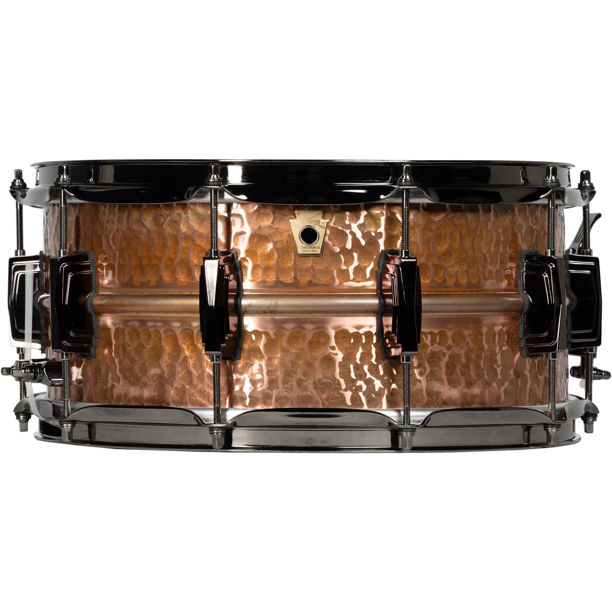 Ludwig Copperphonic 6.5x14 Snare Drum - Hammered Raw Polished Copper