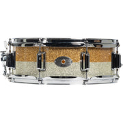 Rogers Powertone 5x14 Snare Drum - Gold/Silver Two Tone Lacquer