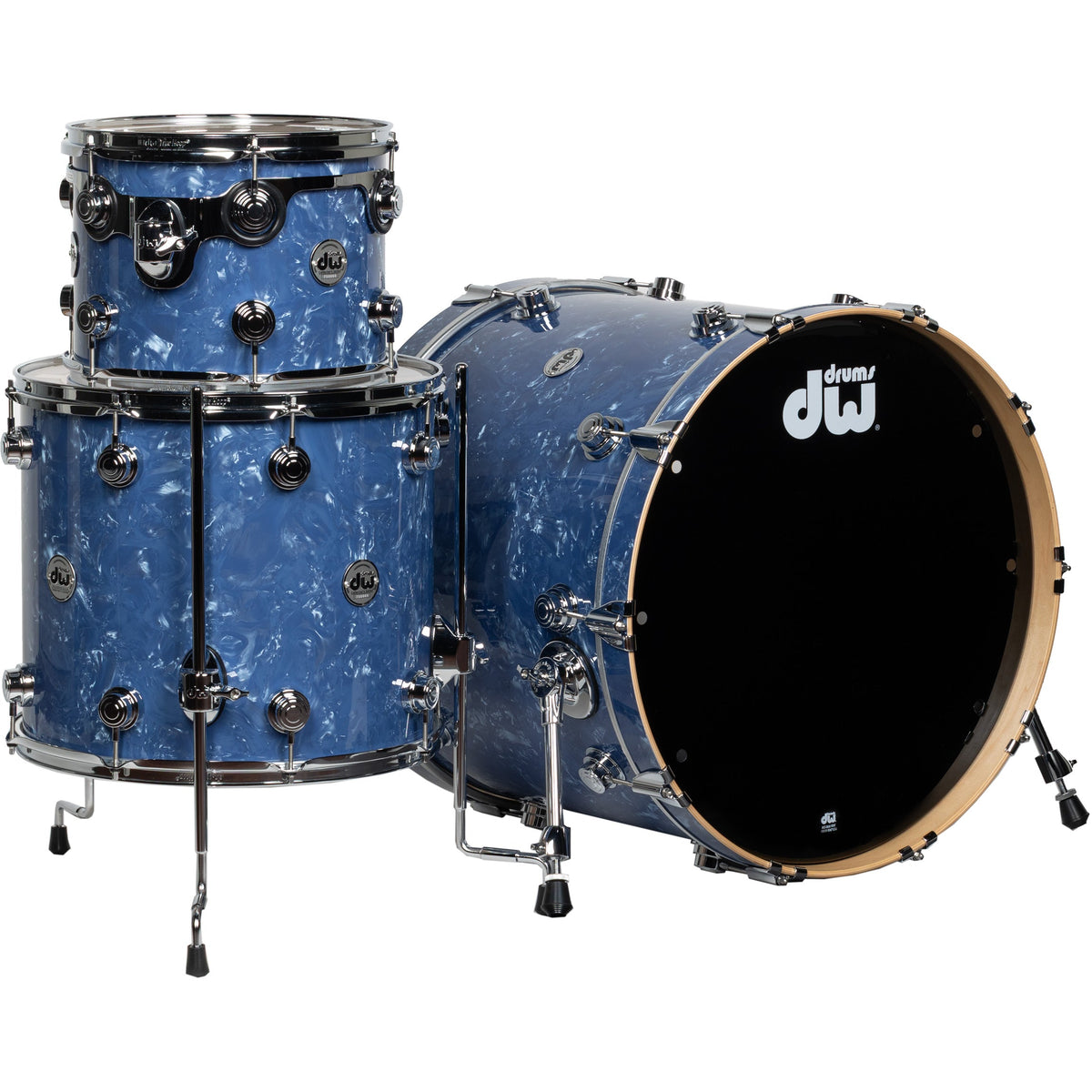 Drum Workshop Collectors Series 3-Piece Shell Kit - Blue Diamond - 1 of 1