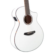 Breedlove Discovery S Concert Acoustic Electric Guitar - Satin White