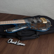 Spector Euro 5 LT 5-String Bass Guitar - Exotic Poplar Burl Blue Fade - CHUCKSCLUSIVE - #]C121SN 21048