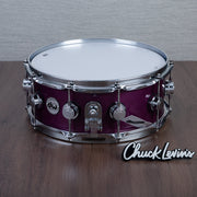 DW 5.5 x 14-Inch Collector's Oak Snare Drum - Ultraviolet Purple